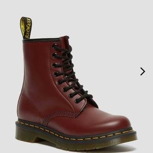 Maroon doc martens
